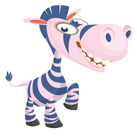 Premium Vector | Cartoon funny zebra