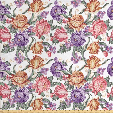 Vintage Floral Upholstery Fabric Floral Fabric By The Yard, Vintage ...