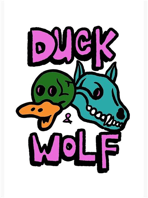 "Duck & Wolf" Poster for Sale by ItsRandomClo | Redbubble