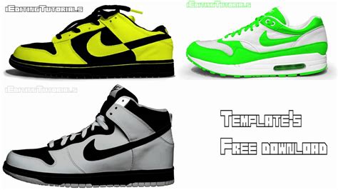 nike dunk template psd