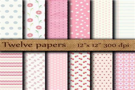 Pink Scrapbook Papers Graphic by twelvepapers · Creative Fabrica