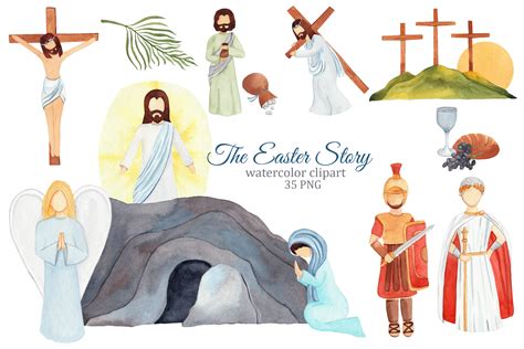 Religious Easter Clipart Graphic by s.yanyeva · Creative Fabrica