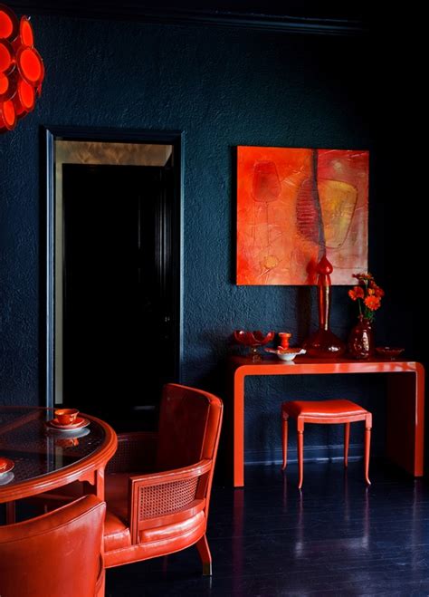 Eye For Design: Decorating With The Blue/Orange Color Combination