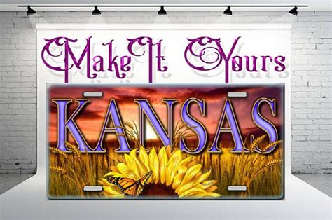 Kansas License Plate / State License Plate / Sunflower State / Car Tag ...