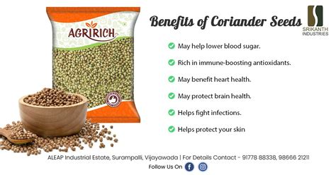 Benefits of Coriander Seeds - Srikanth Industries