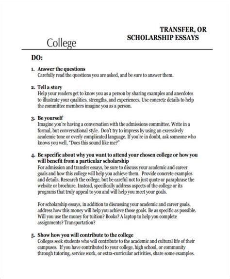 Sample College Transfer Essay – Telegraph