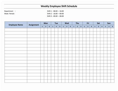 free weekly schedule templates for word 18 templates free printable ...