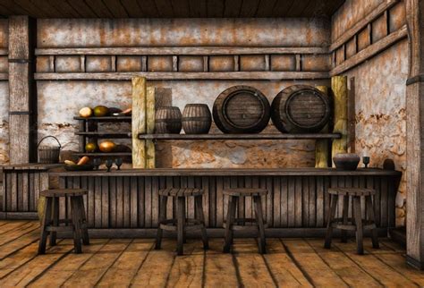 Amazon.com : Laeacco 7x5ft Shabby Saloon Tavern Interior Vinyl ...