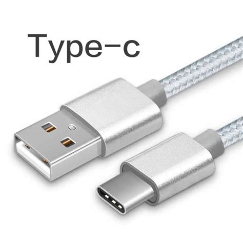 USB Type C Cable Data Sync Braided Nylon USB Type C Cable for Samsung ...