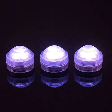 50pcs/set CR2032 Battery Powered Waterproof mini 3leds Submersible LED Light For Party Vases ...