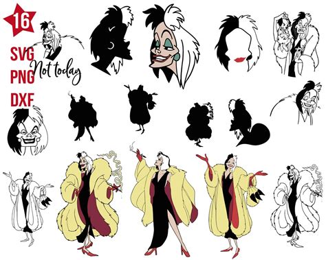 Cruella de Vil svg, Disney villains svg, disney bad girls sv - Inspire Uplift