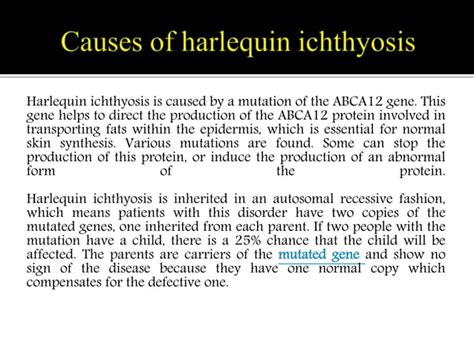 Harlequin Ichthyosis: Causes, symptoms, complications and treatment. | PPT