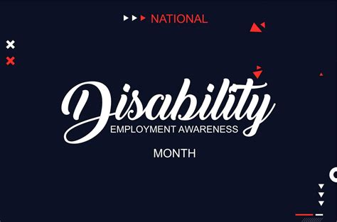 national disability employment awareness month... 25787979 Vector Art at Vecteezy