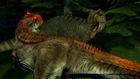 Dino fights: Allosaurus vs Carnotaurus by kongzillarex619 on DeviantArt