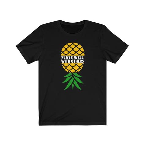 Pineapple shirt upside down pineapple swinger shirt funny | Etsy