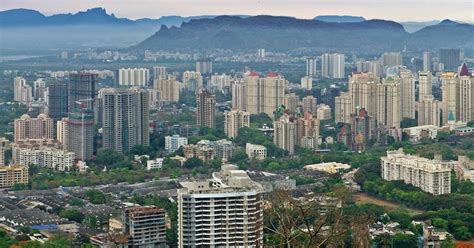 Thane - The Lake City: Thane City from Yeoor Hills