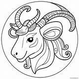 Capricorn Zodiac Sign Coloring Page 66804 52864 sketch template