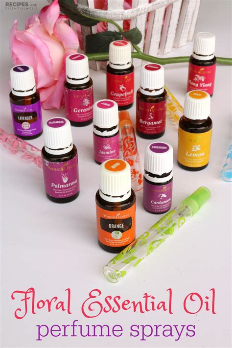 4 Floral Essential Oil Perfume Sprays - Recipes with Essential Oils