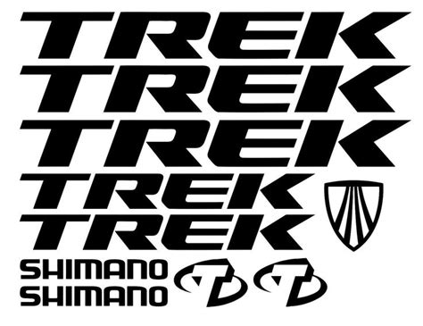 Trek Replacement Mountain Bike Frame Style - Vinyl Stickers Decals ...