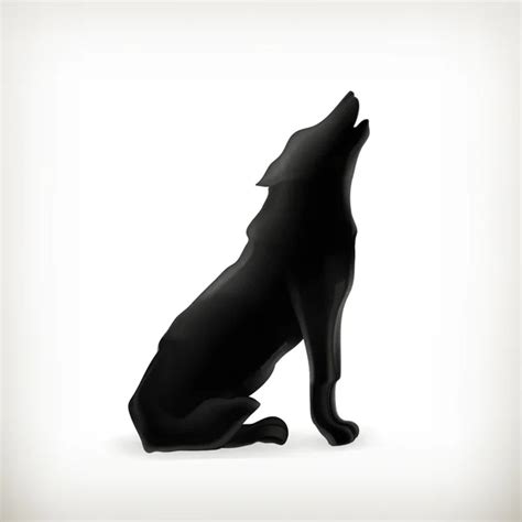 Howling Wolf Silhouette