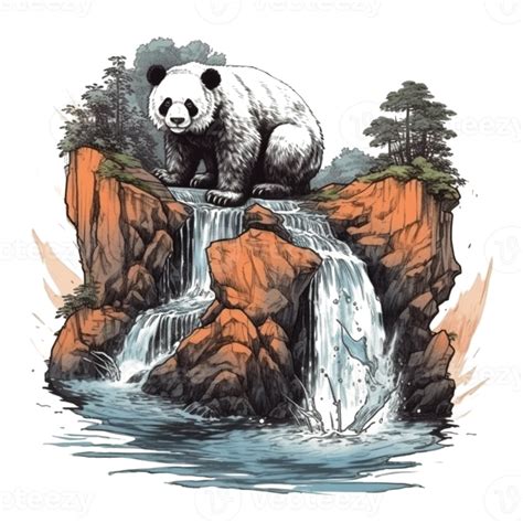 Watercolor painting of Cute Panda 22833459 PNG