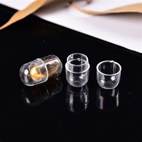 10Pcs White Clear Empty Pill Capsule Big Size Gelatin Empty Capsules ...