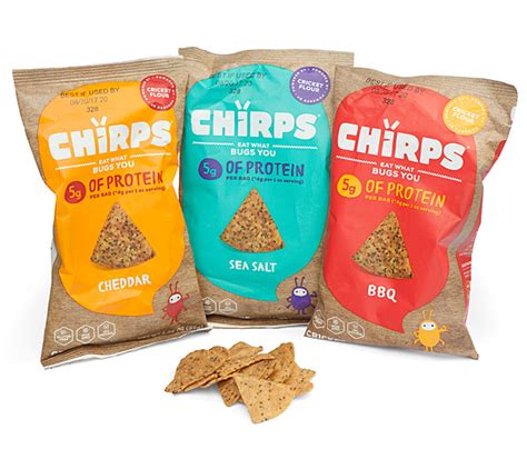 Cricket Chirps, Crunchy High Protein Snack Chips Made With Real Cricket Flour