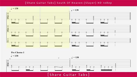 [Share Guitar Tabs] South Of Heaven (Slayer) HD 1080p - YouTube