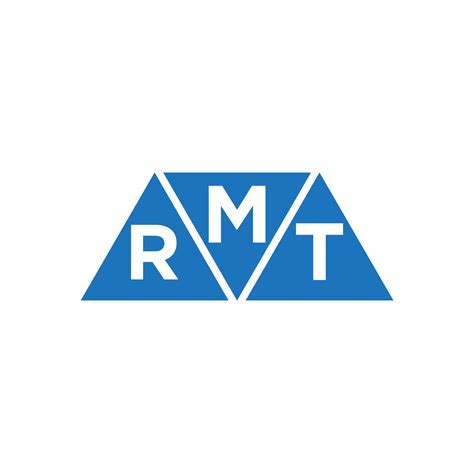 MRT abstract initial logo design on white background. MRT creative ...