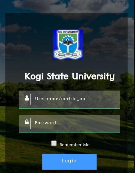 Portal KSU - Login | Kogi State University