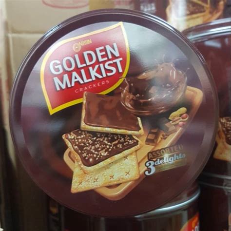 Nissin Golden Malkist Assorted Tin 230gr-Canned-Malkist Chocolate ...