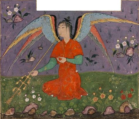 The angel Gabriel from an Islamic manuscript. | Fabulous Imagination | Pinterest | Gabriel ...