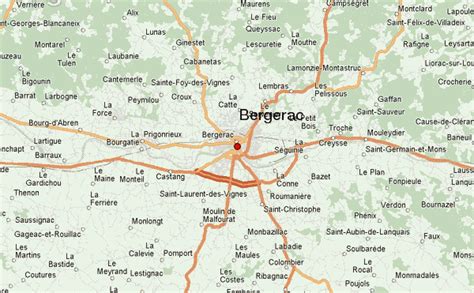 Bergerac france map