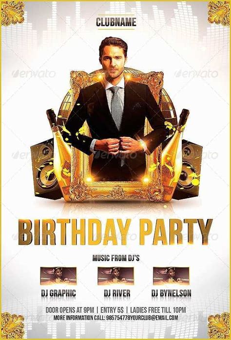 Happy Birthday Poster Template Free Of Flyer Template Birthday Party Flyer Template Graphicriver ...