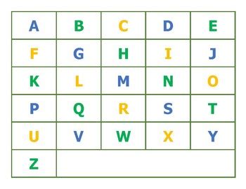 Simplified ABC, Numbers 1-20 and Shapes Chart by Just the Bones ABA