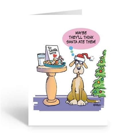 Funny Dog Christmas Card Variety Pack- 16 Dog Christmas Cards & 25 ...