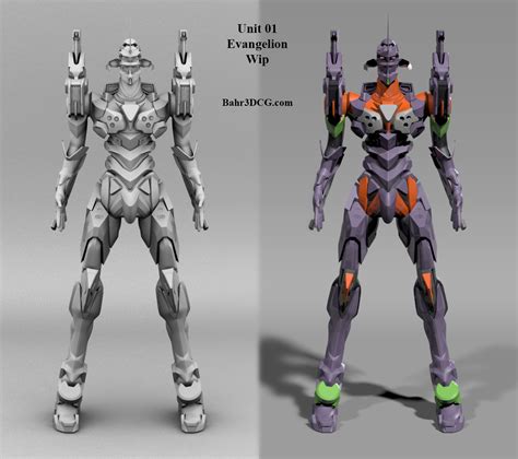 Eva Unit 01 WIP2 - quick shade by Bahr3DCG on DeviantArt