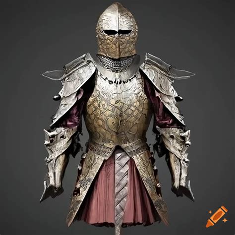 Intricate armor design inspired by game of thrones