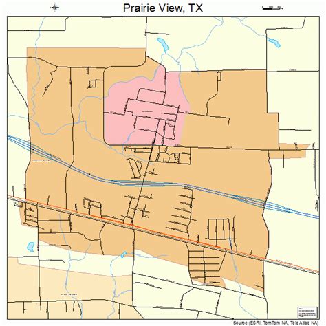 Prairie View Texas Street Map 4859336