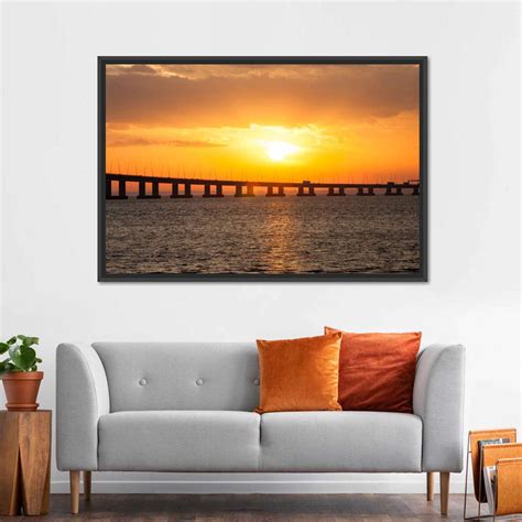 Sunset Sky At Seven Mile Bridge Wall Art | Photography