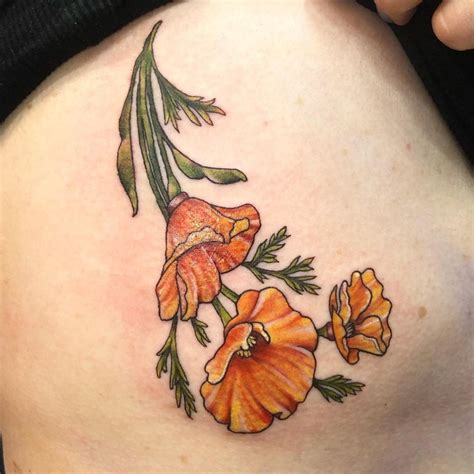 101 Amazing California Poppy Tattoo Ideas You Need To See! | Outsons | Men's Fashion Tips And ...