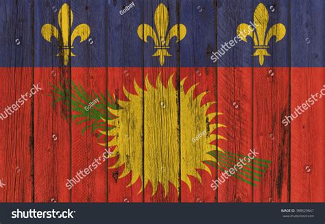 Vignette Background Image Flag Guadeloupe Painted Stock Photo 388629847 | Shutterstock