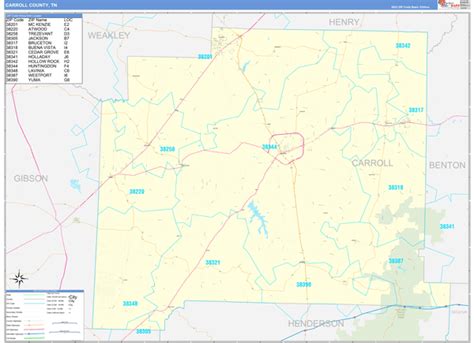 Map Books of Carroll County Tennessee - marketmaps.com