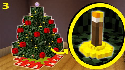 How To Make Christmas Tree Candles / Lights | Christmas Special Part 3/6 Minecraft Project