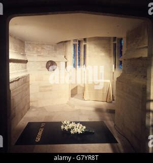 The King George VI Memorial Chapel at Windsor Castle where he and The Queen Mother are interred ...