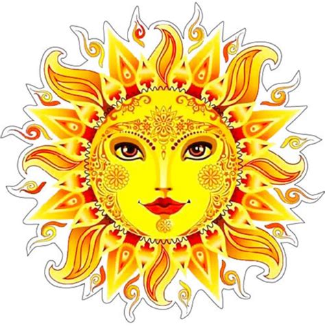 Hippie Sun Pretty Face Tattoo Boho Punk Art Vinyl Sticker / Printed ...