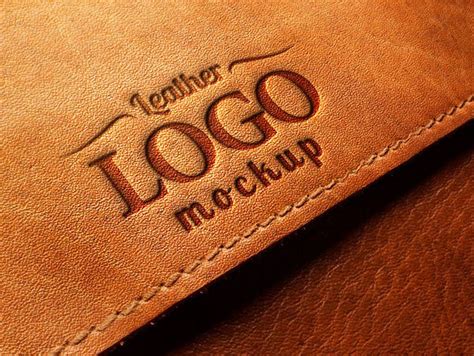 Embossed Leather Logo MockUp PSD :: Behance