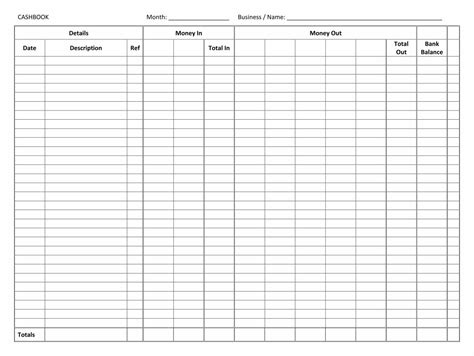 Accounting Ledger Template - 10 Free PDF Printables | Printablee