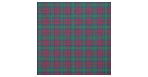 Clan Lindsay Tartan Fabric | Zazzle