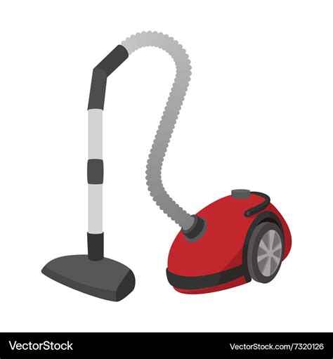 Modern vacuum cleaner cartoon icon Royalty Free Vector Image